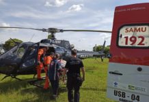 Equipes de resgate socorrem vítima de infarto agudo do miocárdio em Caxambu do Sul, SC