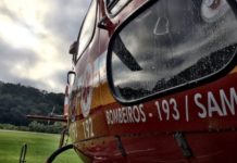 Equipe aeromédica do Arcanjo 03 resgata adolescente vítima de choque elétrico em Blumenau, SC
