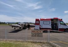 Em ação conjunta, SAMU e Batalhão de Aviação da PM transportam bebê para UTI Neonatal em Joinville, SC