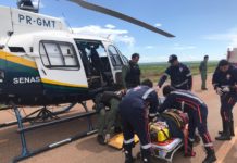 Hospital Municipal de Cuiabá recebe o primeiro paciente socorrido por helicóptero do CIOPAER