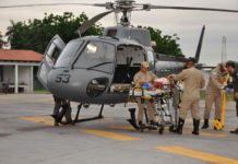 Com apoio da Marinha, bombeiros resgatam mulher atacada por búfalos na região do Pantanal do MS