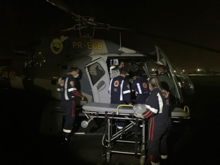 91 pessoas foram atendidas em missões aeromédicas durante a Operação Verão Maior no Paraná