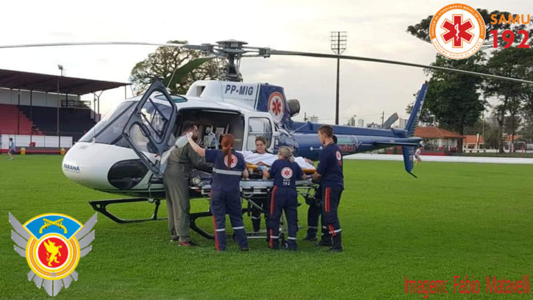 Serviço aeromédico dos Campos Gerais transporta paciente de Telêmaco Borba para Ponta Grossa