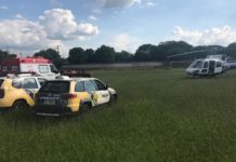 Trote faz equipe aeromédica do SAMU voar sem necessidade para socorrer vítima em Paranacity, PR