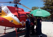 Compressor torácico automático é usado para reverter parada cardiorrespiratória de mulher na praia de Porto Belo, SC