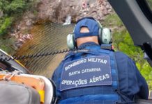 Helicópteros do Corpo de Bombeiros de SC realizam três salvamentos e alertam para os perigos em trilhas e cachoeiras