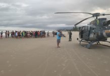 No mesmo dia equipes do BPMOA resgatam criança afogada em Matinhos e transportam órgão para Curitiba, PR