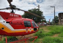 Equipe médica do Arcanjo 03 utiliza compressor torácico automático e reverte parada cardiorrespiratória