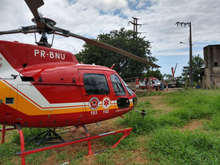 Equipe médica do Arcanjo 03 utiliza compressor torácico automático e reverte parada cardiorrespiratória