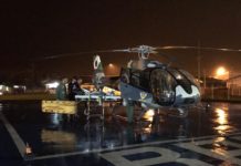 Equipe aeromédica do BPMOA realizou no domingo duas remoções aeromédicas noturnas