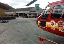 Equipe aeromédica resgata trabalhador com politraumatismo e reverte 4 paradas cardiorrespiratórias