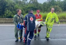 Serviço Aeromédico dos Campos Gerais e CCR Rodonorte socorrem vítimas de acidente na BR-376