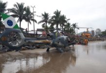 Guarda-vidas e equipe médica do Falcão 03 resgatam vítima de afogamento em Guaratuba, PR