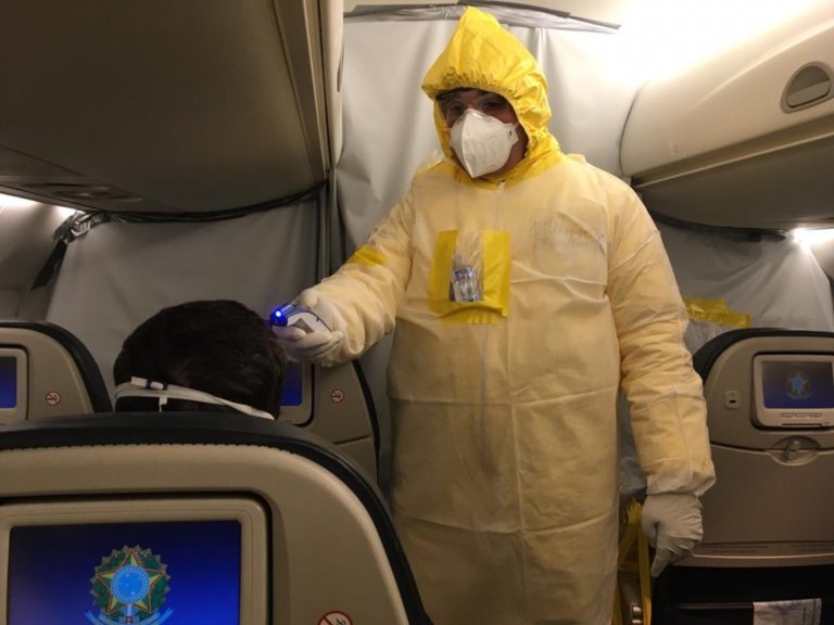 Aviões da FAB iniciaram viagem de retorno com os brasileiros que estavam em Wuhan, na China