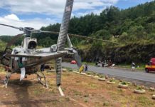 SAMU, bombeiros e Águia 4 são acionados para socorrer vítimas de capotamento em São José do Cerrito