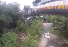 Médica e operador aerotático descem de rapel e socorrem homem ferido após queda no Salto dos Macacos, PR