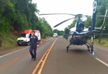 Caminhão perde o controle e colide com ambulância de suporte avançado de vida do SAMU, em Uraí, PR