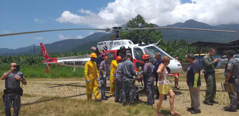Piloto de avião agrícola é localizado e resgatado pela equipe do Águia 13 no Vale do Ribeira, SP