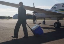 Batalhão de Aviação da Brigada Militar transporta órgãos de Ijuí para Porto Alegre, RS