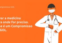 GOL dará isenção de tarifa aérea aos profissionais de saúde envolvidos no combate ao coronavírus