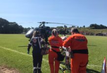 Vítimas de acidentes de trânsito são transportadas pelo serviço aeromédico de Chapecó ao Hospital Regional do Oeste