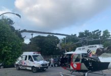 Águia 20 da PM de São Paulo sofre incidente durante pouso em missão de transporte de coração