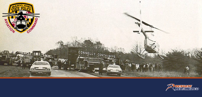 Comando de aviação da Polícia de Maryland comemorou 50 anos da primeira missão civil aeromédica