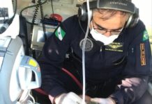 Médico do SAMU distrai criança com vídeo durante resgate aeromédico na cidade de Flórida, PR