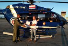 Grupamento Aéreo da Polícia Militar da Bahia dá suporte aos trabalhos de combate à pandemia de COVID-19