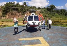 Águia 01 da PM entrega 750 Kg de alimentos para comunidade do Bonete, em Ilhabela