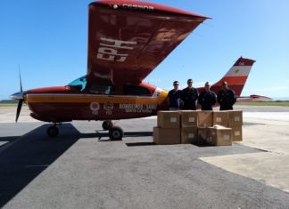 Corpo de Bombeiros transporta equipamentos respiratórios de São Paulo para Santa Catarina