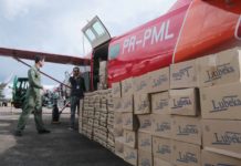 Aviões Grand Caravan do Corpo de Bombeiros e da FAB transportam 76 mil máscaras N95 para Rondônia