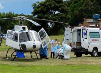Saúde 01 realiza o primeiro transporte aeromédico da UPA de Prainha para Hospital Regional em Santarém, PA