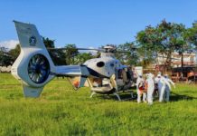 Coordenação de Operações Aéreas transporta paciente com COVID-19 de Itaboraí para Vassouras, RJ