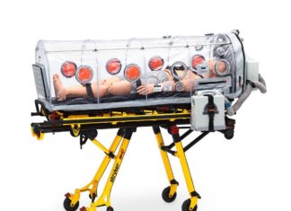 Helicópteros AW139 e AW169 recebem autorização europeia para utilizar capsula de isolamento IsoArk N36 nos transportes aeromédicos