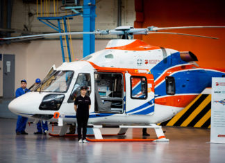 Helicópteros russos Ansat preparados para as operações aeromédicas