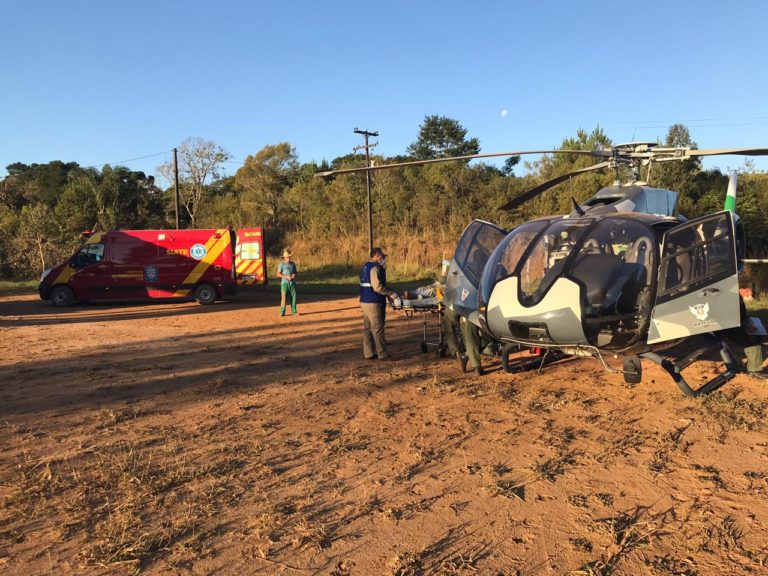 Em quatros dias, aeronaves da PM resgatam pessoas, transportam órgãos e levam vacinas a municípios do Paraná