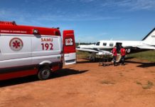 Criança indígena de 2 anos que sofreu queimaduras é levada em UTI Aérea para Cuiabá, MT