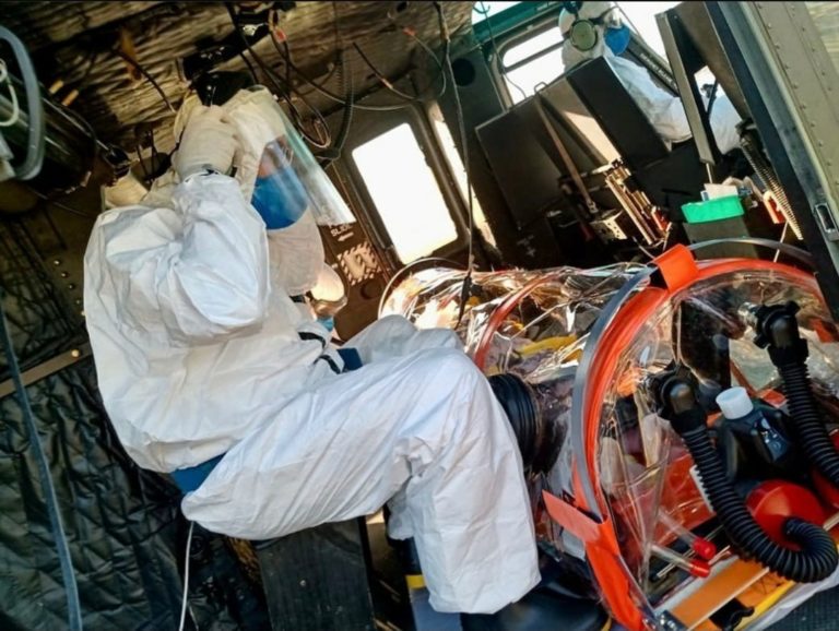 Ação conjunta entre Bombeiro e PM possibilita mais um transporte de paciente com COVID-19 no RJ