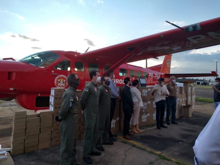 Corpo de Bombeiros transporta equipamentos de São Paulo e Belo Horizonte para Porto Velho, RO