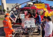 Bombeiros de Minas transportam simultaneamente dois bebês com cardiopatia para hospital em Passos