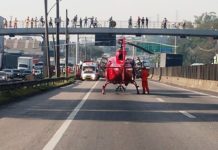 Equipe aeromédica do Grupamento de Operações Aéreas do RJ socorre vítima de acidente de trânsito em Irajá