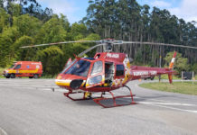SAMU e bombeiros resgatam motociclista atingido por caminhão na BR-101, SC