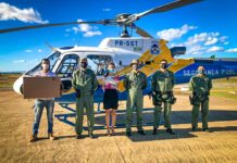 Secretaria da Saúde do Tocantins transporta ventilador pulmonar com apoio de aeronave do CIOPAER