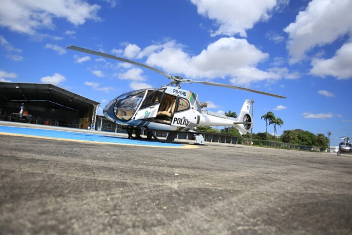 Coordenadoria Integrada de Operações Aéreas do Ceará incorpora mais um helicóptero em sua frota. Foto: CIOPAER CE.