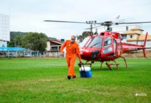 No dia do bombeiro, Grupamento de Operações Aéreas do RJ transporta coração e fígado para transplante