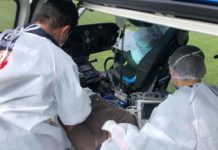 Serviço aeromédico capixaba transporta paciente de Santa Teresa para Hospital Central em Vitória, ES