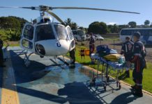 Criança com 50% do corpo queimado é transportada de helicóptero para Hospital Infantil em Vitória, ES