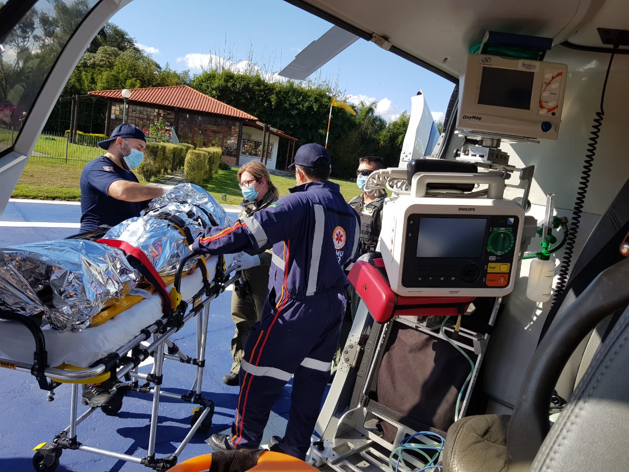 Equipes de resgate socorrem homem queimado após tentar acender  churrasqueira em Tijucas do Sul, PR - Resgate e Transporte Aeromédico