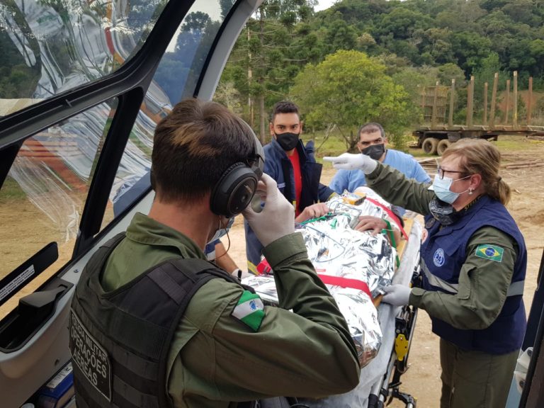 Em 48 horas, equipes do BPMOA realizam dois resgates e uma remoção aeromédica no Paraná
